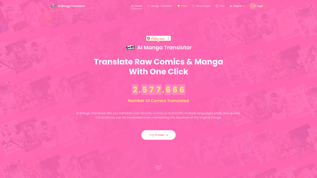 Translate Manga website——aimangatranslator.com