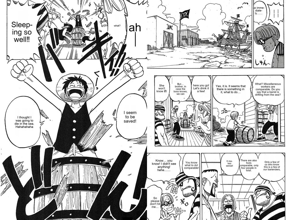 Efek terjemahan komik One Piece